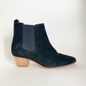 IRO YVETTE BLACK SUEDE WESTERN BOOTIES